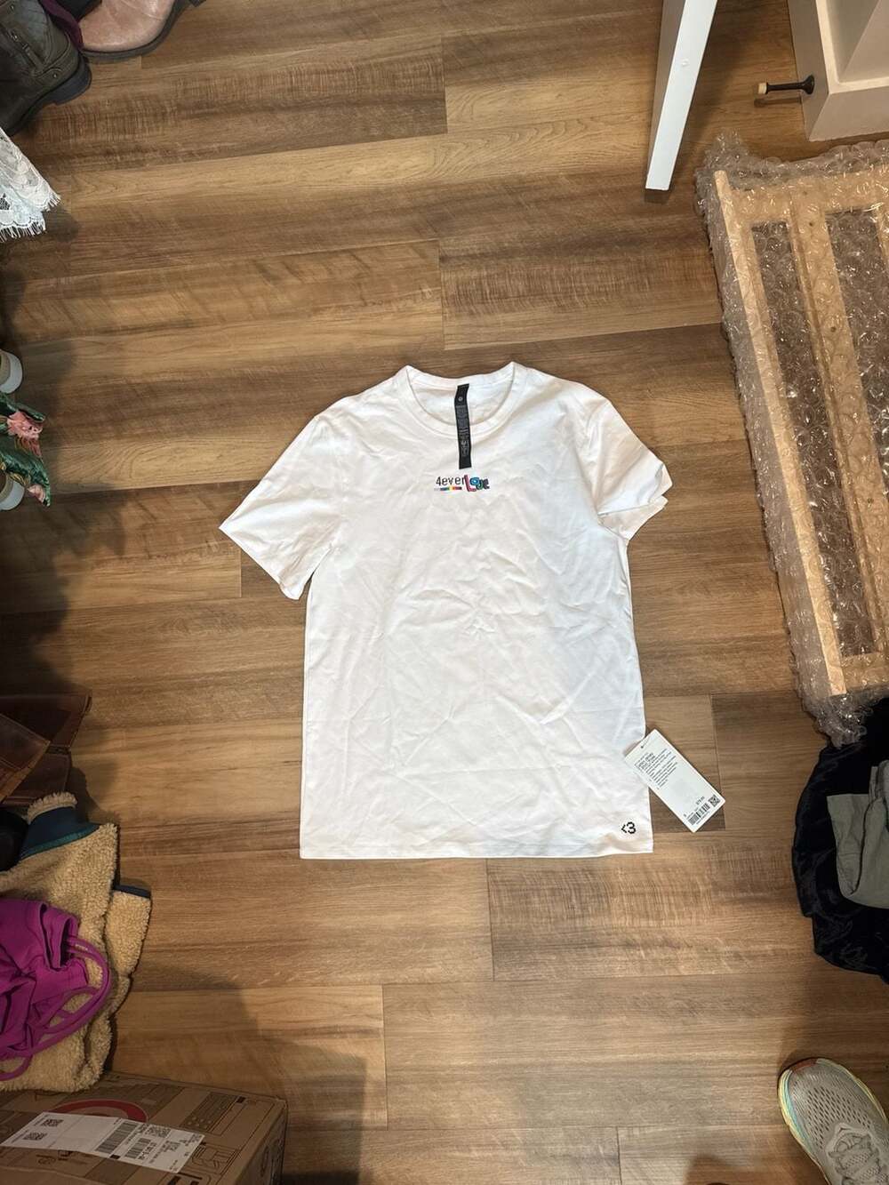 Lululemon Cotton Jersey T-Shirt Pride Edition White